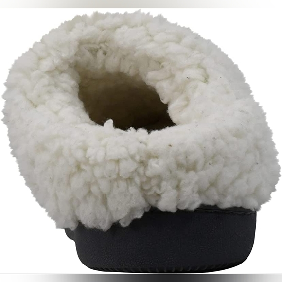 Nwt Muk Luks Women's Knit Clog Slipper With Faux Fur Trim ♥️ Winter - Picture 4 of 4